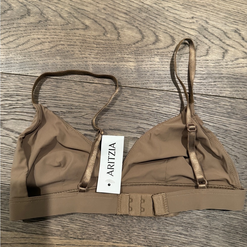 Aritzia Brown Bralette with Adjustable Straps